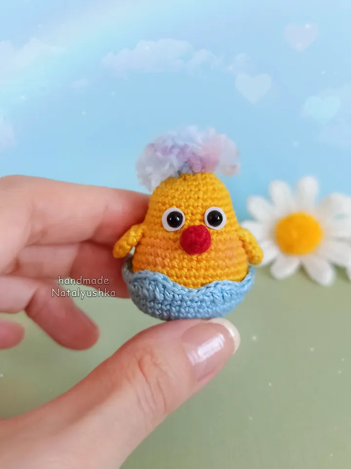 Toy Chicken, Crochet Chicken, Easter decor, Easter gift, Kawaii.