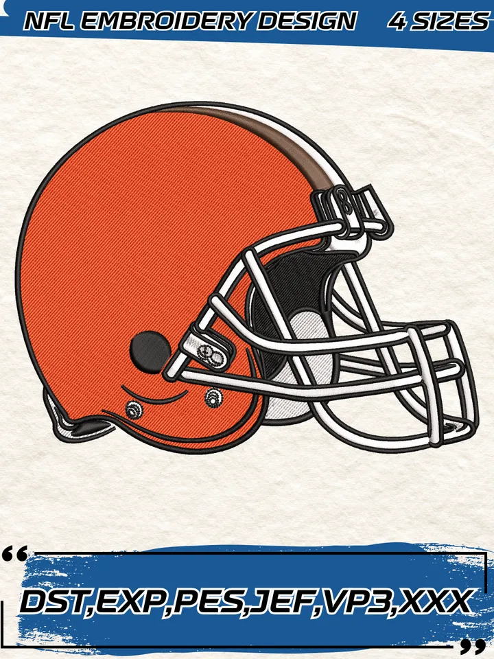 Cleveland Browns Logos Embroidery Design,NFL Logo Embroidery Design,Machine Embroidery Design File,4 Sizes, Digital Download