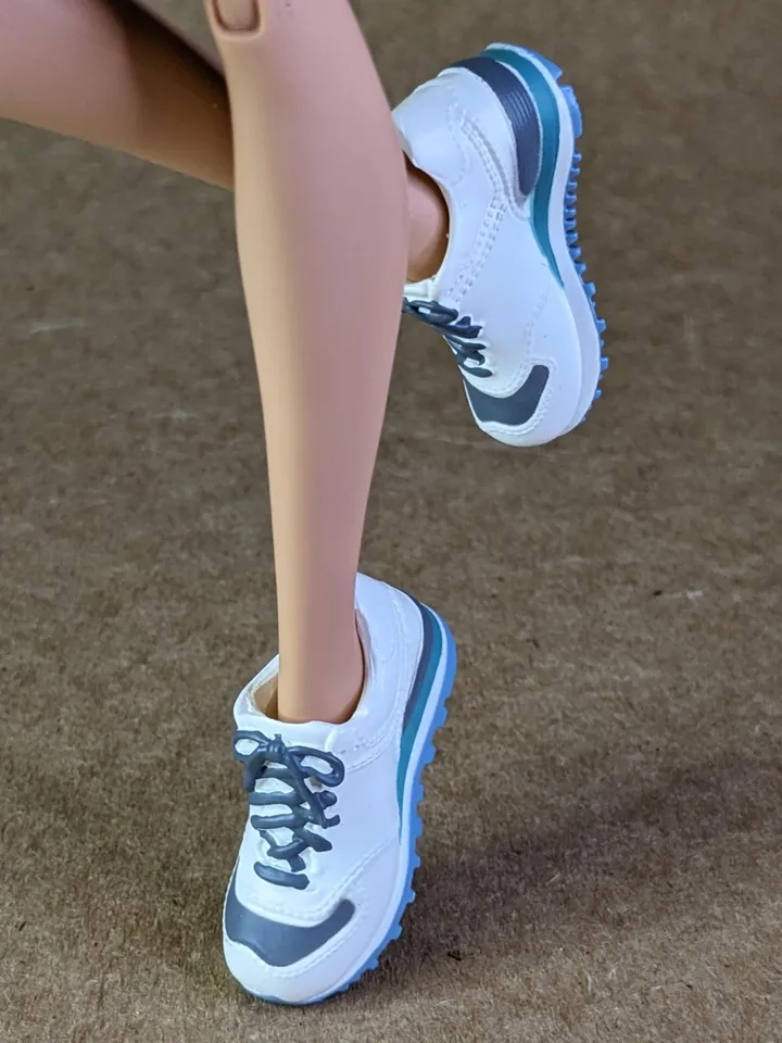 White & Green, Gray sneakers for 11 inch female dolls (MH g1, g2 or EAH)