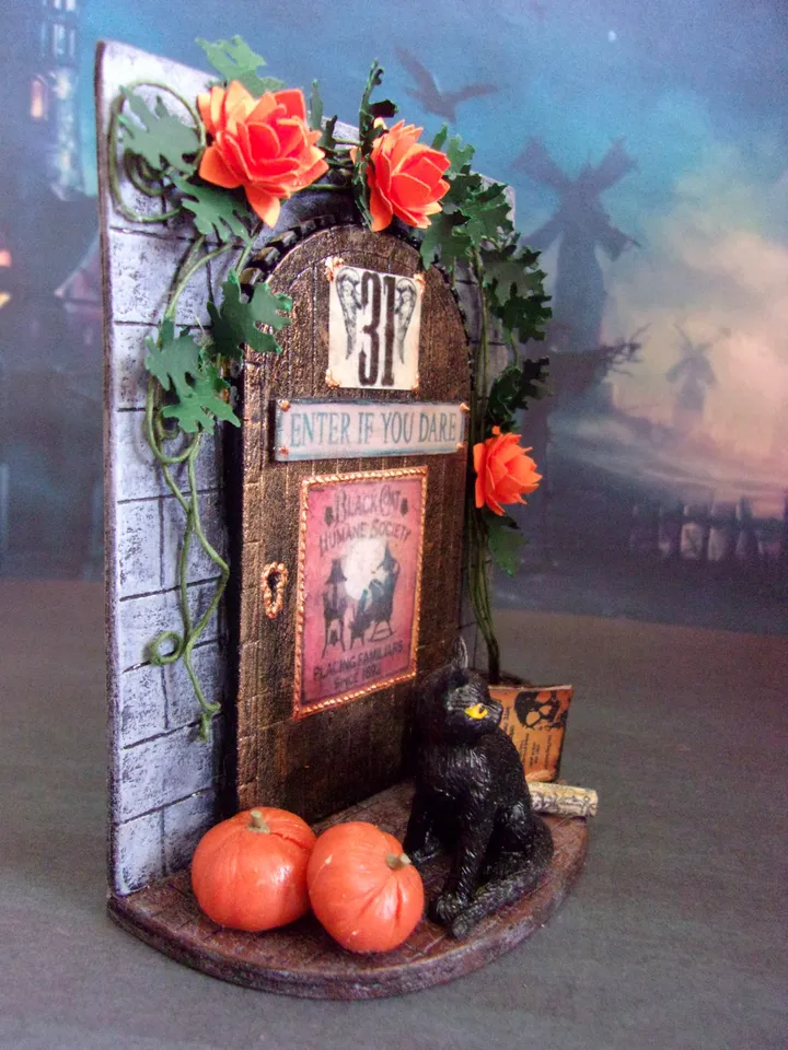 Interior miniature for dollhouse to fill dollhouse yard for halloween. 1:12. dollhouse miniature. handmade.