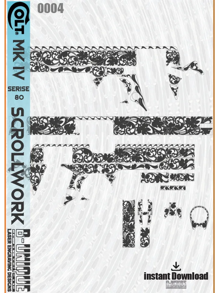Colt MK IV Series 80 Scrollwork
