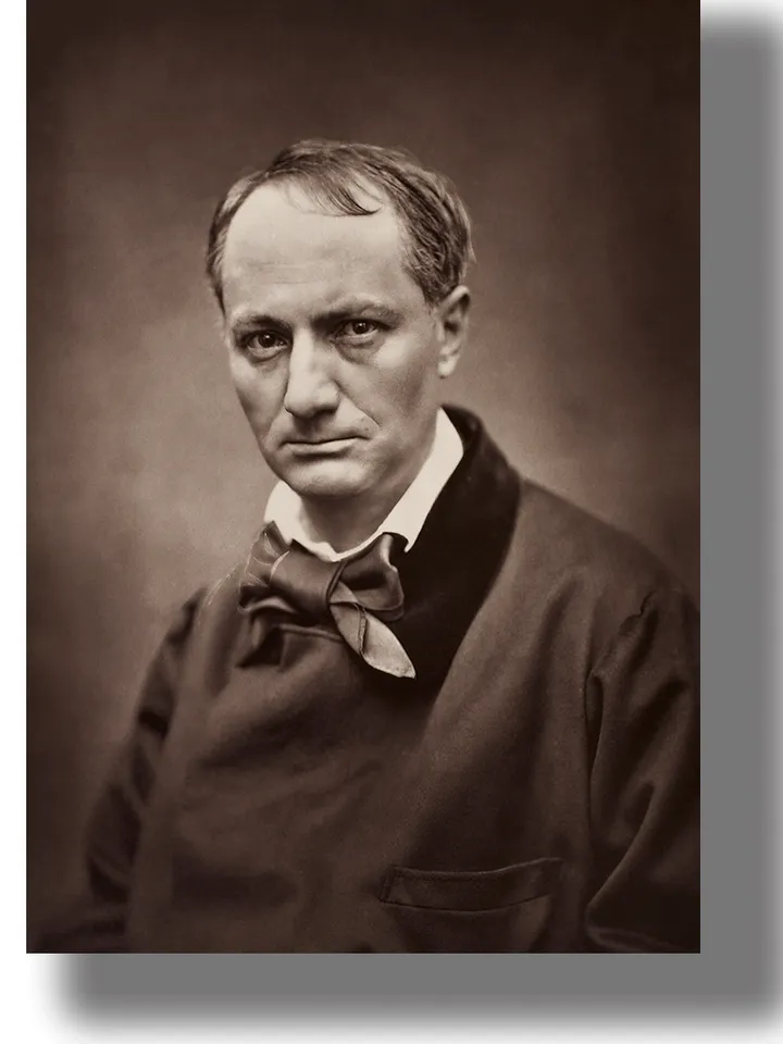 Photo portrait of the poet Charles Baudelaire.