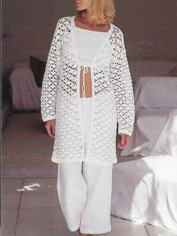Crochet Cardigan  pattern , women Cardigan ,Crochet Pattern only , summer cardigan, mesh cardigan, Instant download.