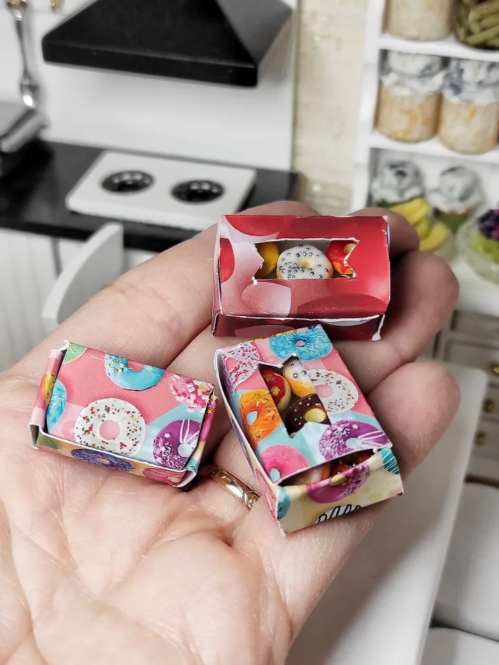 Donut, food scale 1 12, dessert for dolls, doll house, dessert, mini food, miniature food, food for dolls, mini food