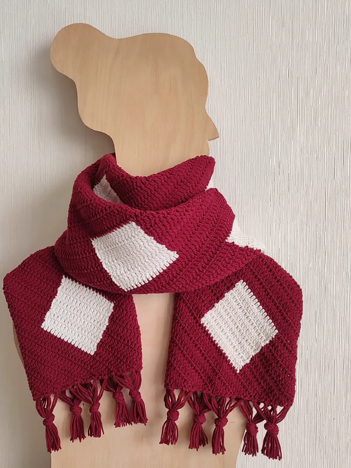 Crochet Pattern Xmas Scarf Sky Children of the light