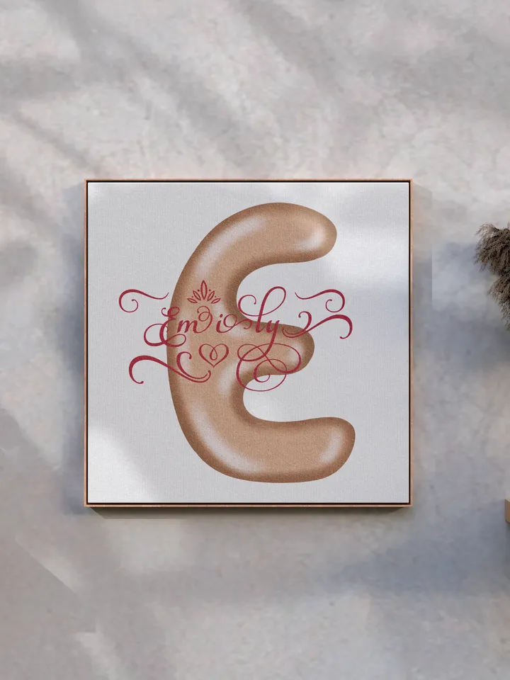 Emily - name in Samantha style with bright letters, digital design