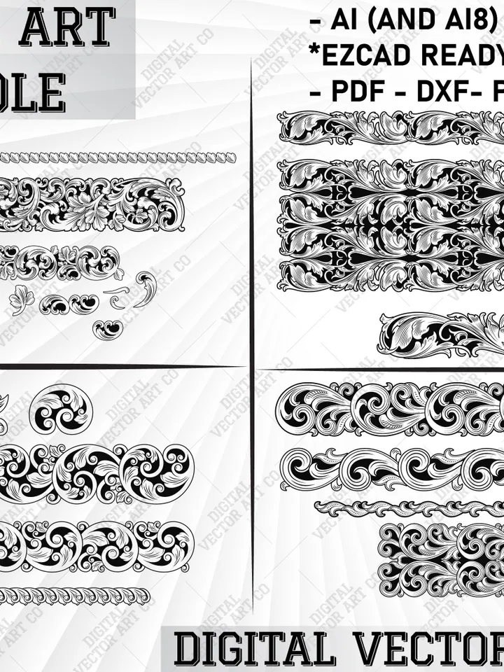 Filigree Ornamentals ScrollWork. Scroll Engraving,Ornamentals engraving,calligraphy ScrollWork,engraving Artwork,Svg Scrolls