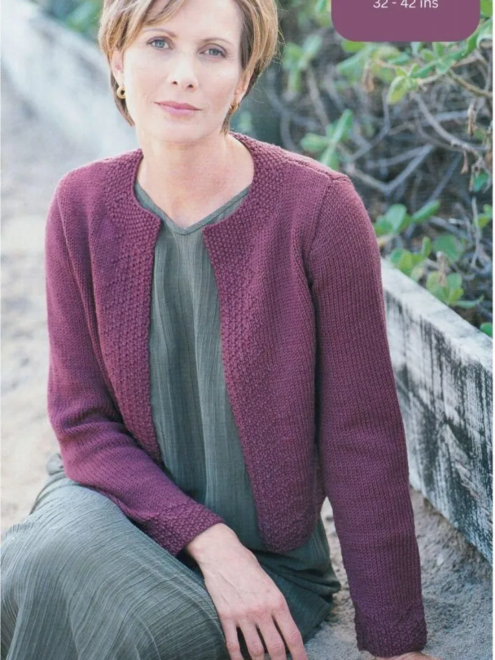Cardigan knitting pattern women ladies jacket pattern pdf short cardigan pattern instant download