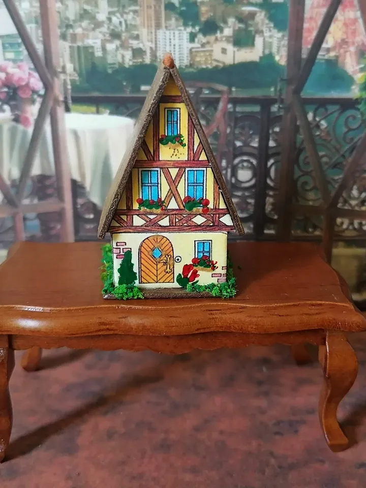 Doll lodge.Dollhouse. A toy for a doll.1:12 scale.