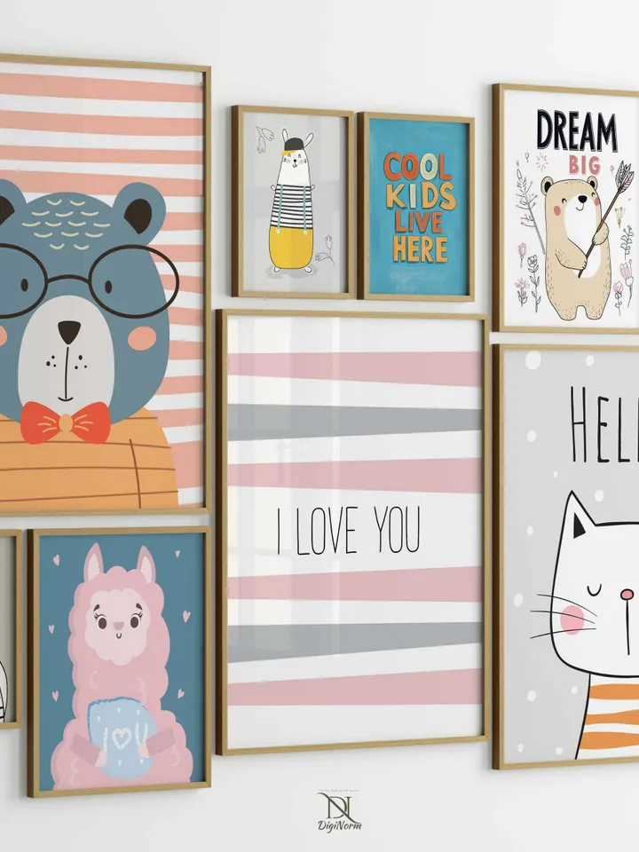 15000 Kids Room Print Bundle, eclectic nursery print, nursery decor, kids bedroom print, kids wall art, kids bedroom decor, childrens prints