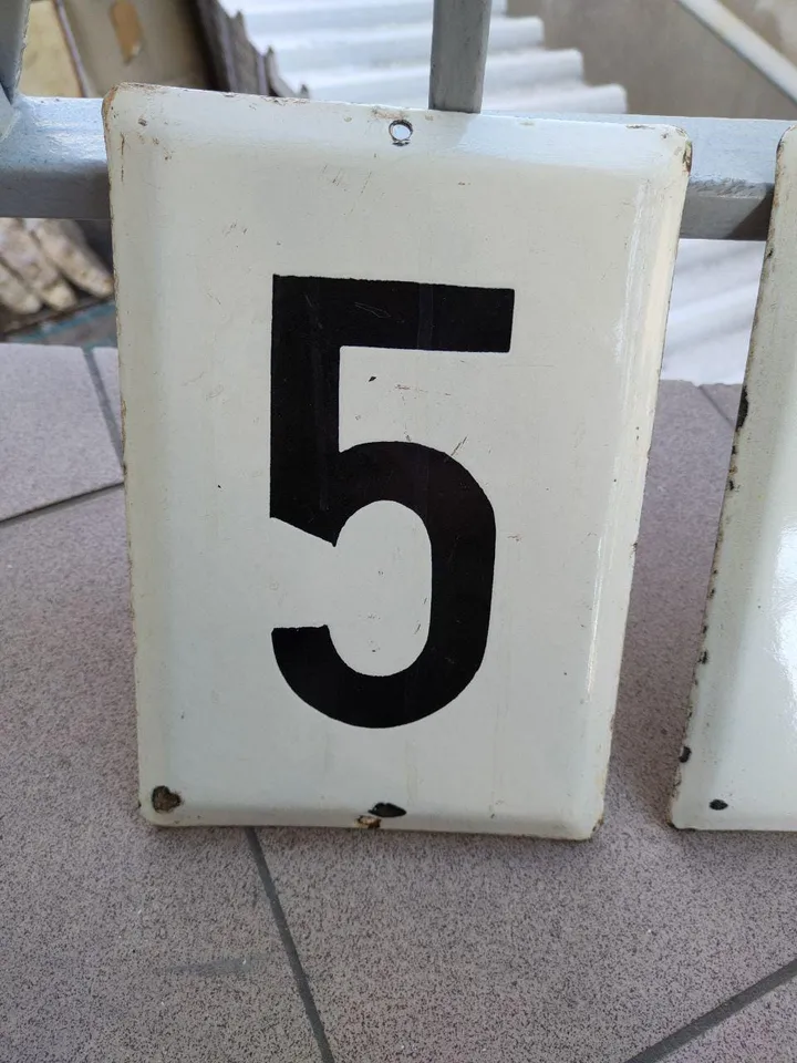 house number large Antique vintage, apartment cottage sign rarity