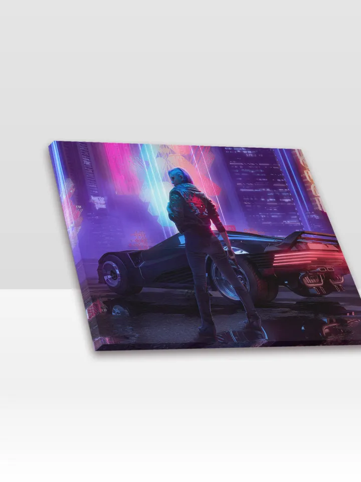 Cyberpunk Frame Canvas Print