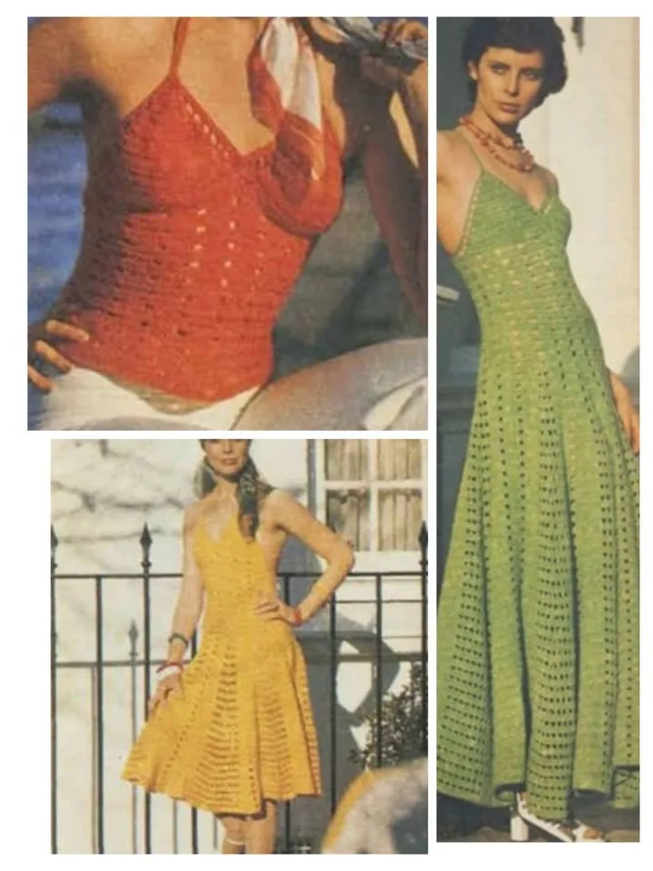 Dress crochet patterns, long crochet dress, short dress