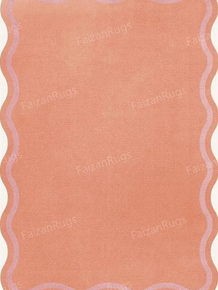 Buy 8x10 Irregular Red Shaped Rug | Hand-Tufted 100% Wool Handmade Area Rug | Carpet for Home, Bedroom, Living Room, Kids Room, Custom Rug
