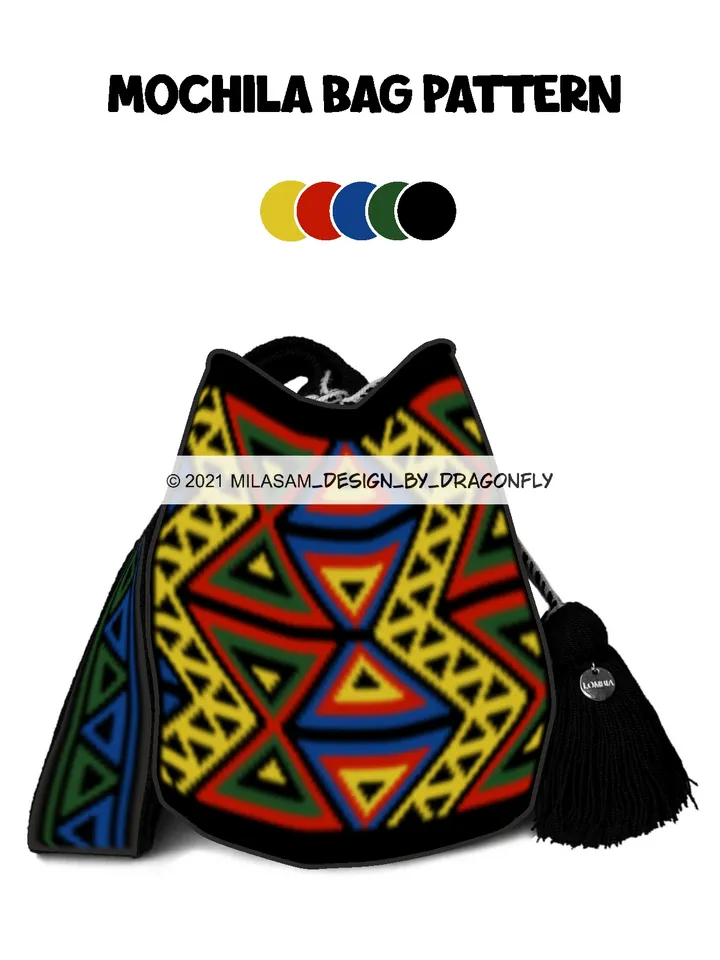 Wayuu mochila bag patterns / Set Traditional