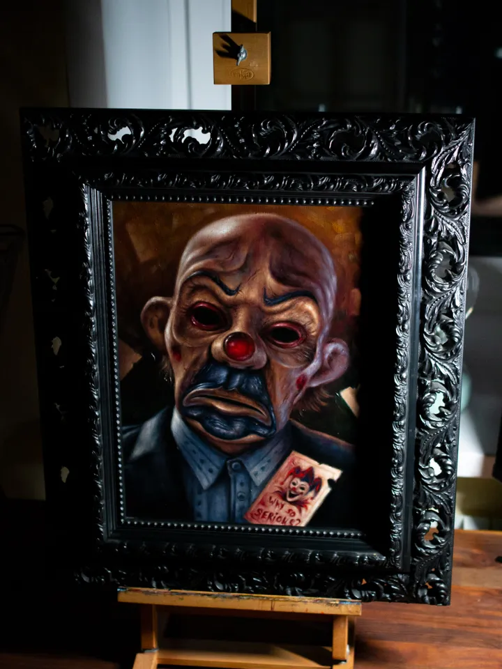 Original oil painting Joker