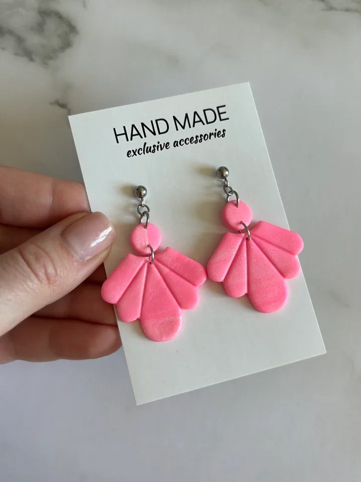 Polymer clay earrings, handmade earrings