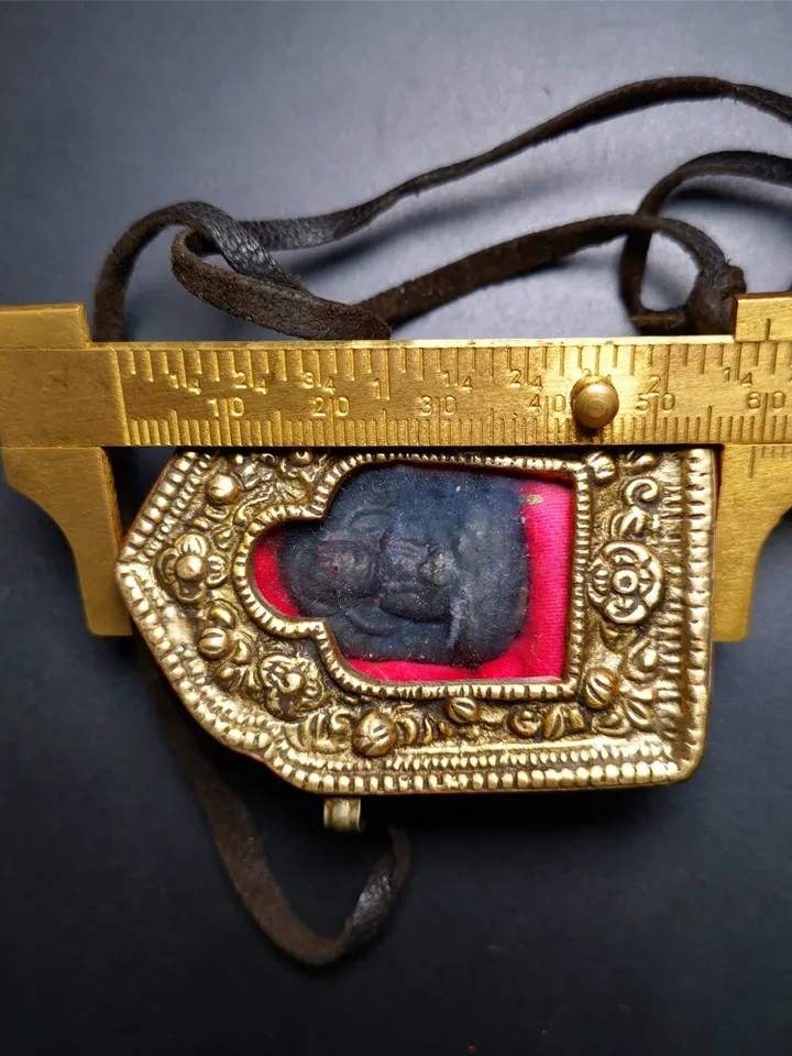 Gandhanra Acient Gau Ghau Shrine of Amitayus, Amitabha,Old Tibetan Buddhist Altar Amulet Pendant,80 years old