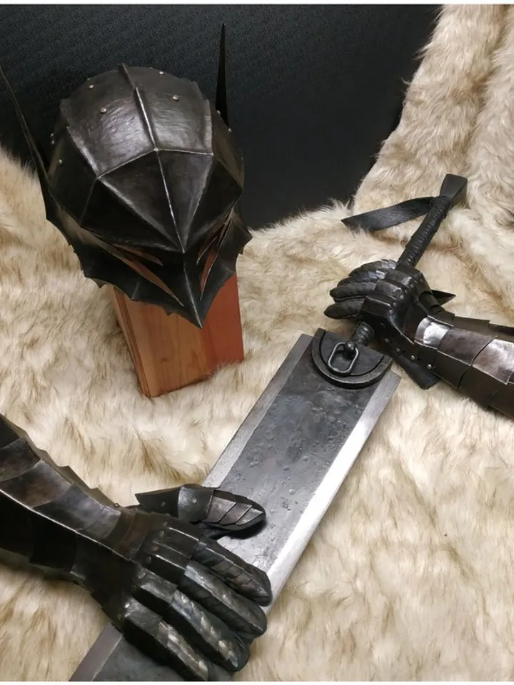 Berserk helmet ONLY - anime Berserk - Guts armor - cosplay - steel armor - helm