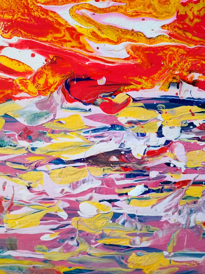 Waves Storm Sea Sunset Original Art Bright Painting Artist Svinar Oksana