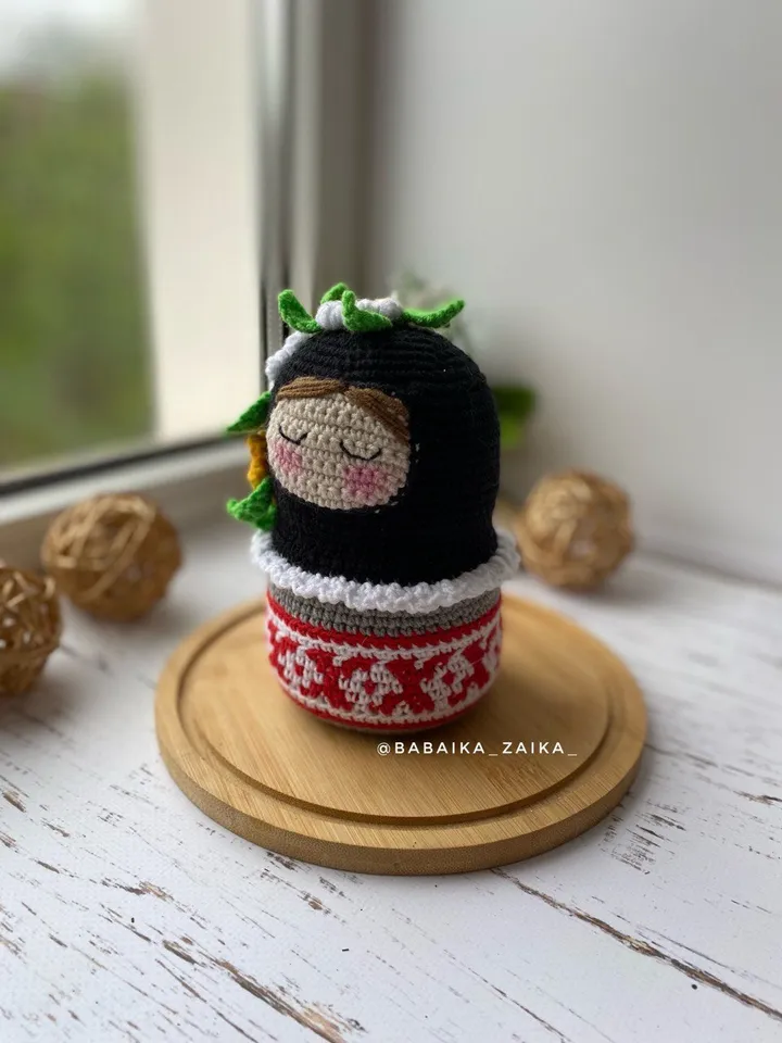 PDF Matryoshka Crochet Pattern Crochet Amigurumi Doll Pattern PDF Stuffed Toy Pattern English Pattern Amigurumi toy Crochet Matryoshka Doll