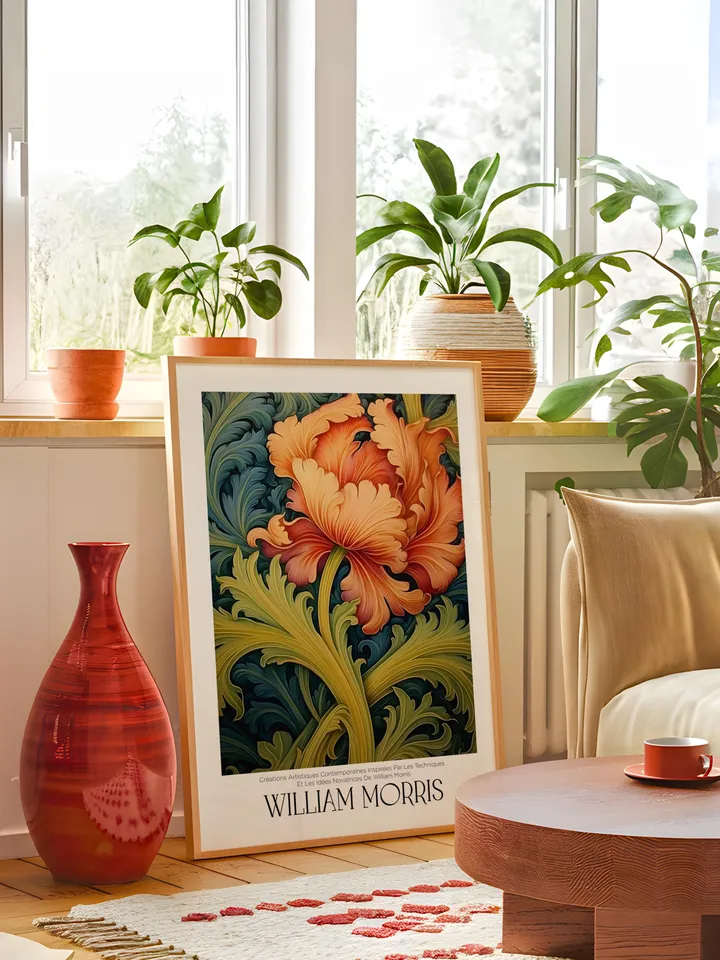 William Morris Wall Art, Vintage Botanical Print, Floral Poster Arts Decor, Digital Download, William Morris Print Digital Download AA11