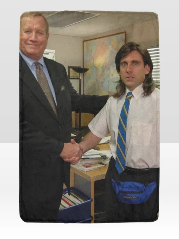 Michael Scott Meme Office Blanket Lightweight Soft Microfiber Fleece