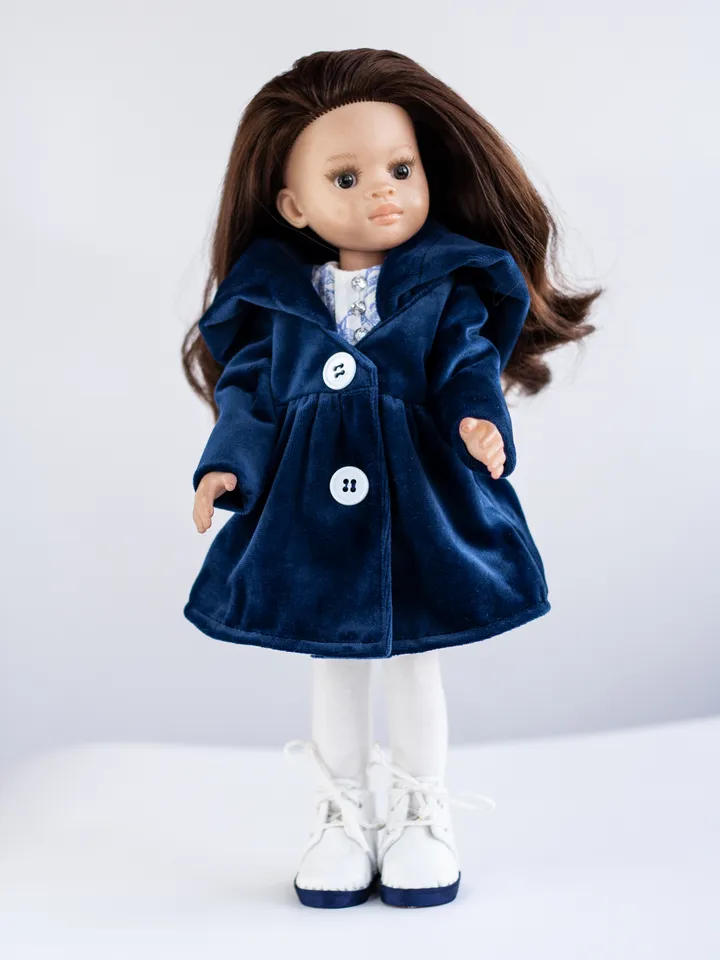 Dianna Effner Little Darling clothes, Paola Reina doll clothes, 13 inch doll clothes, Doll coat, dress, shoes, underwear