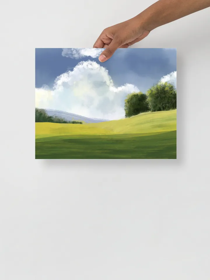 Landscape Art Painting Print Home Decor Wall Art Rustic Birthday Gift For Friend Farmhouse Wall Art Poster New Home Gift Landscape Poster