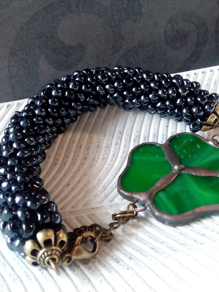 Shamrock bracelet, st patricksday, Clover leaf, trefoil, St Patricks clover, 3 leaf clover, Irish bracelet, st patrick