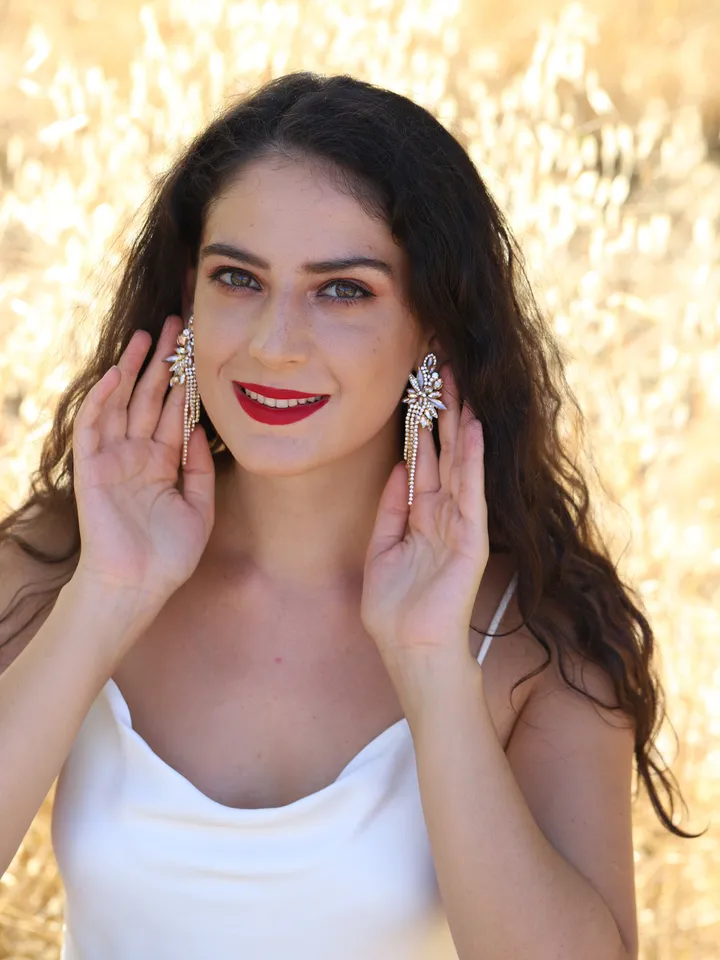 Champagne Gold Long Tassel Bridal Earrings, Fringe Earrings, Bridesmaid gifts, Floral Wedding Jewelry, Statement Boho Wedding Earrings,