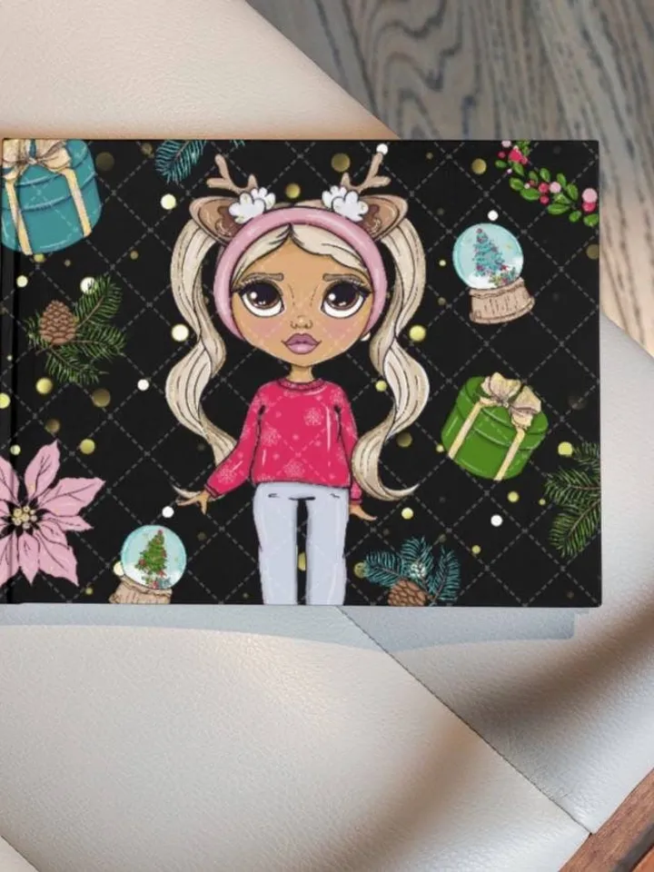 Amazing Christmas Girl Clipart, Winter Doll Clipart, Girl Clipart, Snow Princess Clipart Bundle, Sublimation Designs, Digital Clipart, Deer Clipart