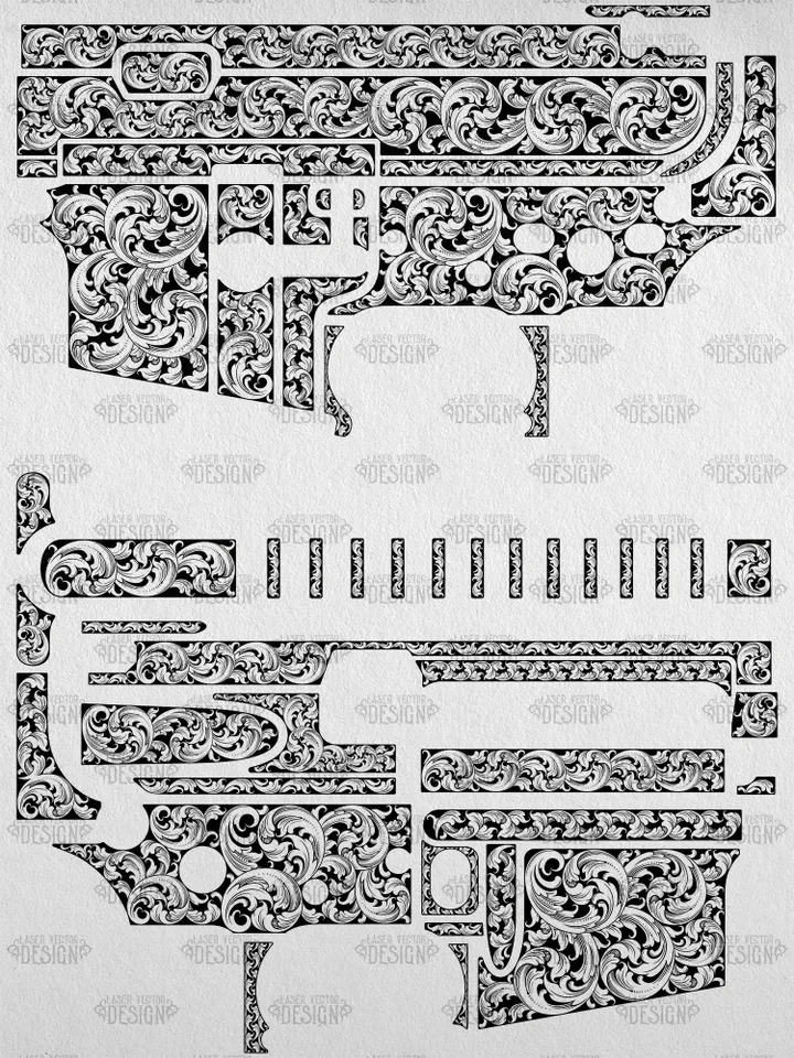 VECTOR DESIGN AR-15 Scrollwork