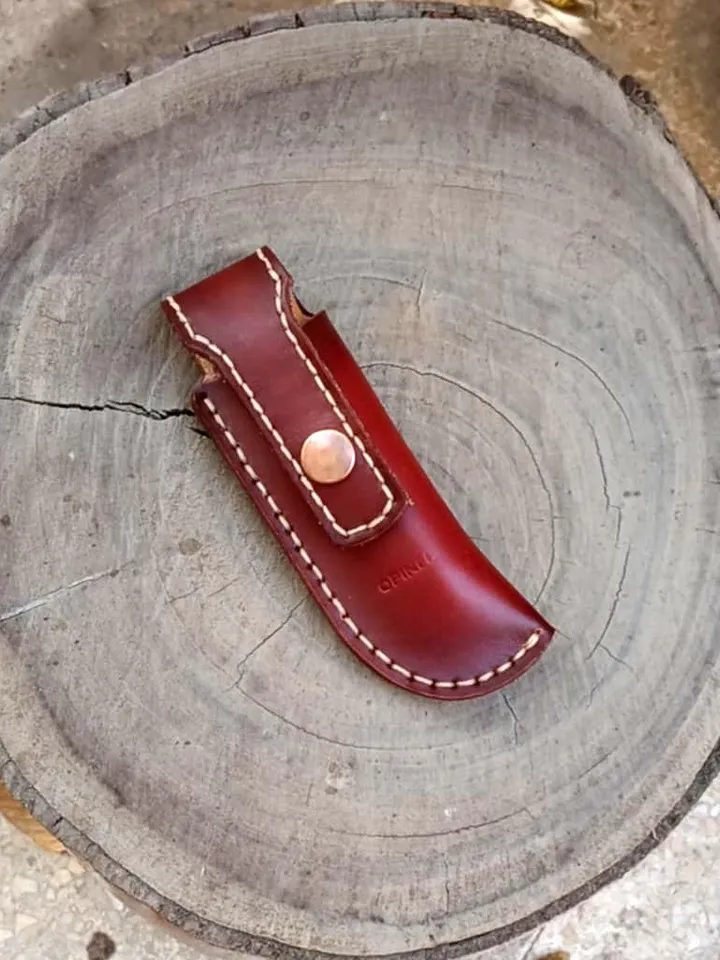 Leather Case for Opinel 7 8 knife, Knife Sheath for Opinel, PDF leather sheath, Belt Pouch holster, PATTERN, Handmade, easy and simple