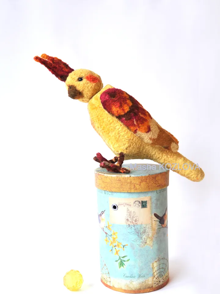 PDF Sewing Pattern 12" Parrot/ parakeet bird pattern popinjay/ artist teddy bear friend cockatoo bird sewing instruction