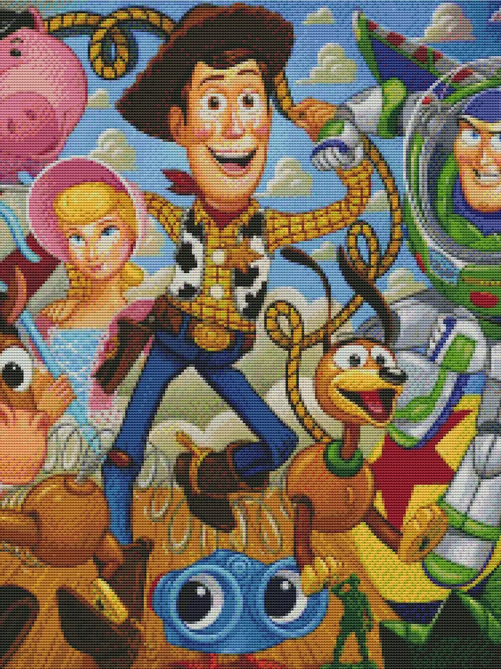 Toy Story Cross Stitch Pattern / Disney Cross Stitch Pattern / Disney Instant Counted Printable PDF Chart