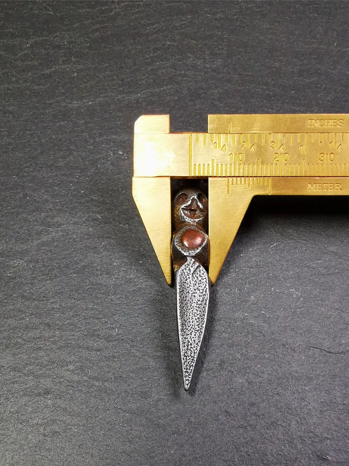Gandhanra Handmade Skull Phurba Amulet,Kila - Dorje Phurba,Tibetan Budhist Ritual Implement Pendant,Made of Cold Iron,2.56"