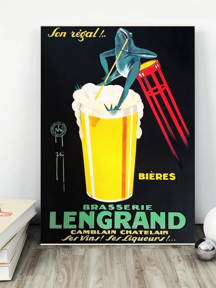 Lengrand. Alcoholic drinks poster.