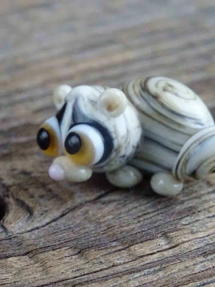GLASS FIGURINES Lori lemur figurine Tiny lemur gifts miniature lemur decor Blown glass art sugar opossum ornaments Miniature lemur