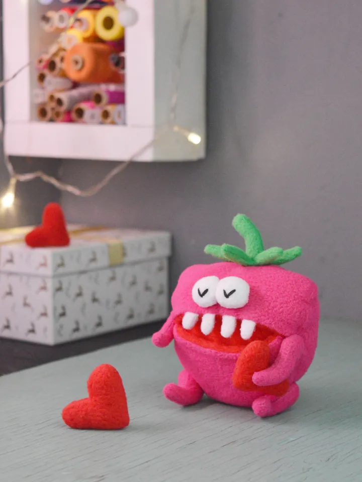 Plush Fleece Toy Pattern – Raspberry Softie PDF Tutorial