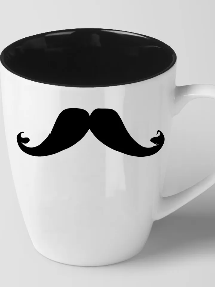 Mustache set digital print