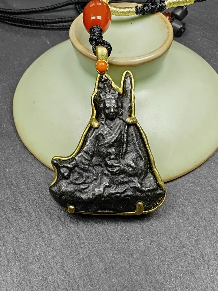 Handmade Tibetan Buddha Statue Amulet,Vintage Protective Charm,Shakyamuni,Amidabha,Jambhala,Guru Rinpoche,Chenrezig,Medicine Buddha Pendant