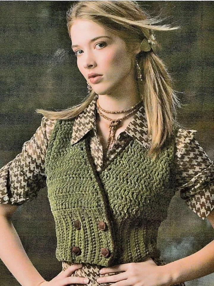 Vest crochet pattern, easy vest crochet pattern, summer vest women pdf