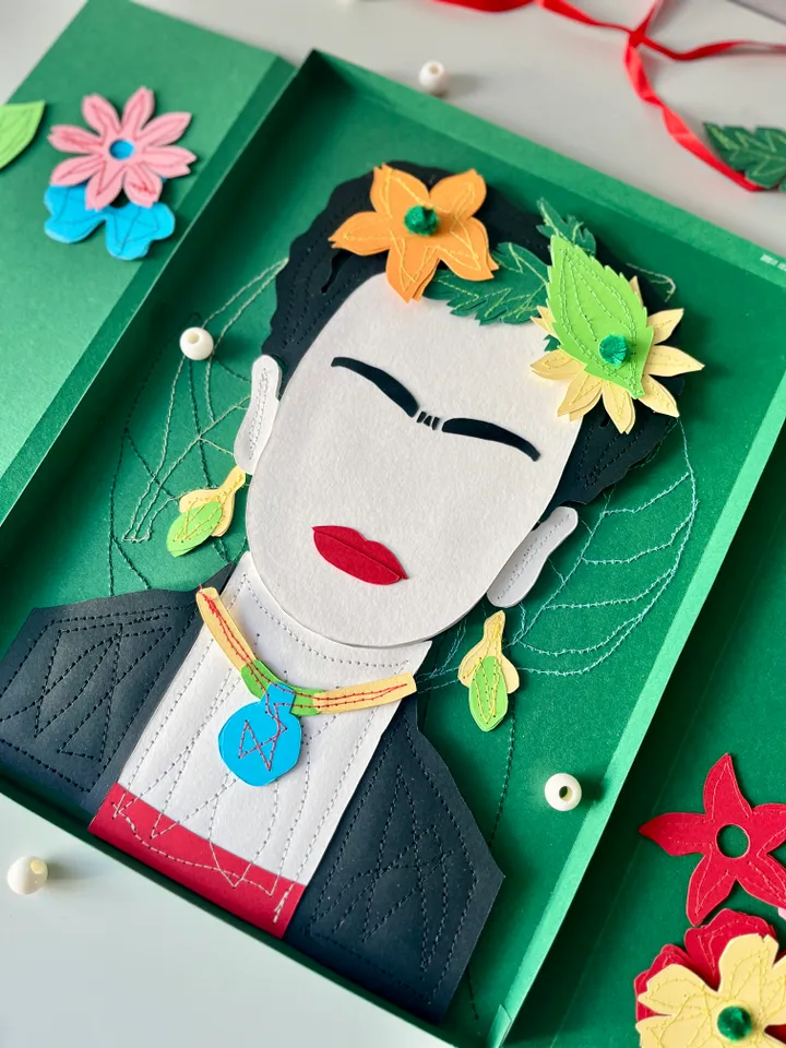 Set famous artists Frida Kahlo