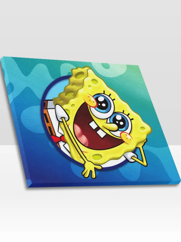 Spongebob Frame Canvas, Wall Art Home Decor