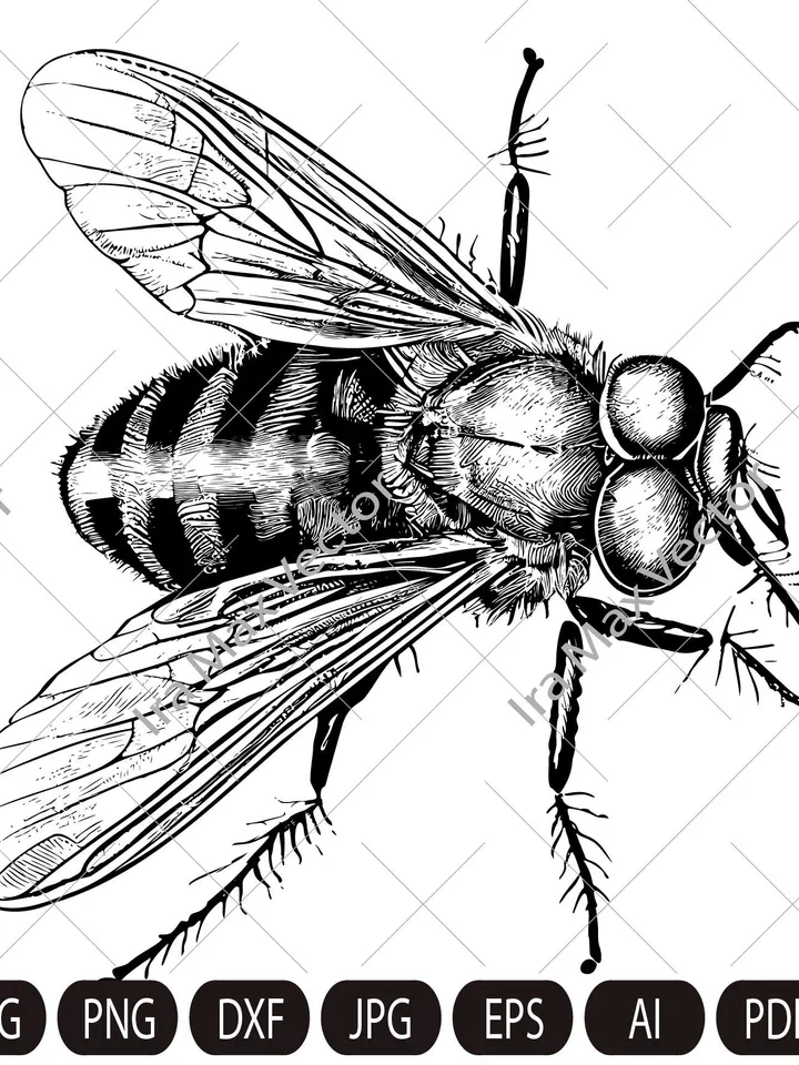 Fly Svg, house fly Svg, Insect Svg, Fly Clipart, Fly cut file, fly detailed, Fly realistic, Fly Png, Fly Dxf,fly insect