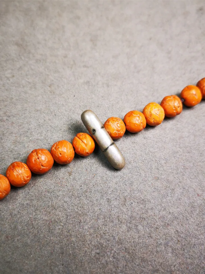 Gandhanra Handmade Tibetan Amulet,Vajra Pendant for Mala,Bag Hanging,0.9" × 0.24"