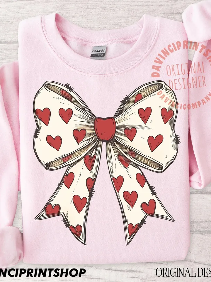 Coquette Bow Heart Png, Valentine Design Png, Valentine Bow Design, Valentine Gift, Heart Love Png, Valentine Png, Heart png, Sublimation
