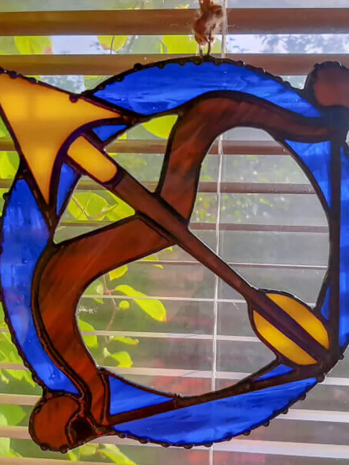 Sagittarius zodiac sign Digital Download  Stained Glass Pattern  PDF file  DIY