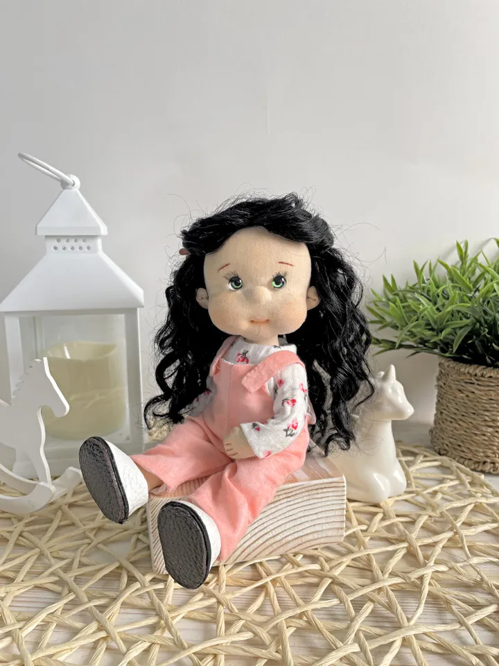 Handmade Poseable Art Doll - Waldorf-Inspired Collectible Heirloom Gift for Girls (20cm)